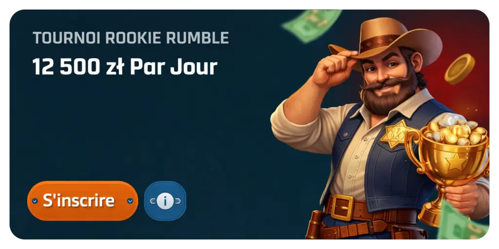 Participez au tournoi RingoSpin rookie rumble 12 500 zł par jour