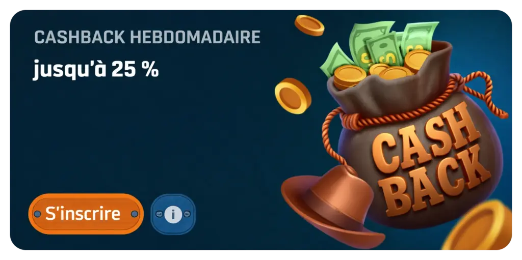 RingoSpin Casino cashback hebdomadaire récupérez jusqu’à 25% pertes